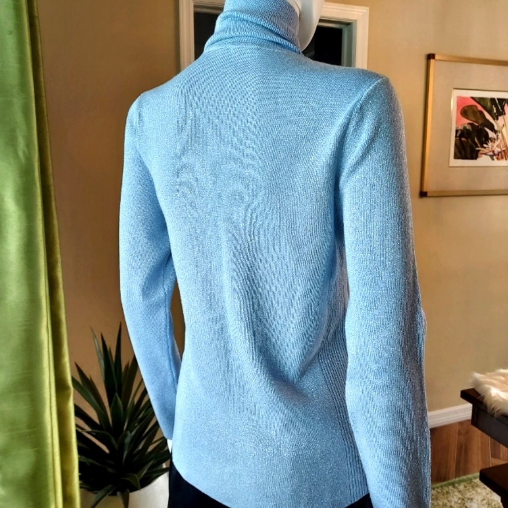 Chico's Rayon/Poly Blend With Silver Metallic Thr… - image 5